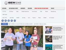 Tablet Screenshot of ibew1245.com